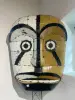 Product image 3 of the product “Large Mask on Stand - Modell 2, 220cm height, original color, metal art Mask and stand are seperated. ”